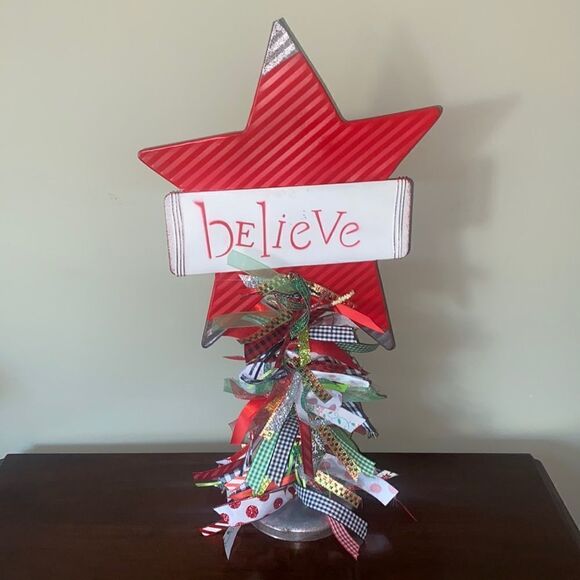 Deb Peters ⭐️ Holiday “believe” Star Stand ⭐️ - Picture 2 of 8